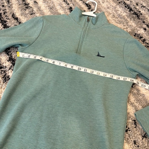 Vineyard Vines Men's Green Half-Zip Pullover Sweatshirt XS - Picture 4 of 6